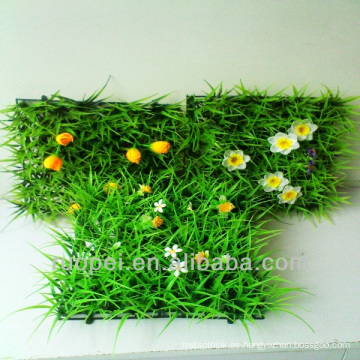 decoración de jardín / césped artificial de paisajismo barato con flores